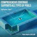 Starrybot Cordless Robotic Pool Cleaner, Portable Swimming Robotic Pool Vacuum Self-Parking Technology,150Mins Runtime,Pool up to 900 Sq.Ft, Ideal for Above-Ground Pools