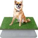 PICK FOR LIFE Dog Grass Mat with Pee Pad,Artificial Indoor Grass Potty Training Pads for Dogs Doggies Washable,Reusable Puppy Pads Leakproof on Outdoor Patio Balcony Apartment(24.5x39'')