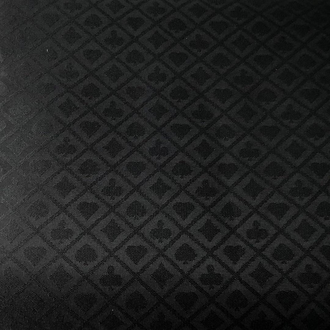 Speed Cloth Poker Table Fabric - 108X60 Inch Section of Casino Card Game Table Felt Top Cover Accessories - Black