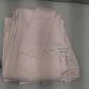 Melodieux Light Pink Semi Sheer Curtains 63 Inch Length for Bedroom Living Room, Farmhouse Linen Texture Light Filtering Home Office Shiny Sheer Drapes Rod Pocket, 52" W x 63" L, 2 Panels