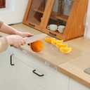 Acrylic Cutting Board with Waste container and Counter Lip,17x13 Inch Large Clear Cutting Board for Kitchen Countertop,60% Thicker,Non-Slip - Ideal for Cutting Vegetables, Fruits, Meat, and Bread