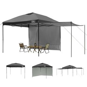 KAMPKEEPER 10x10 Easy Pop Up Canopy Tent with 2 Sidewalls, Instant Outdoor Shade Shelter with 2 PCS Removable 10FT Sun Walls, Quick Setup Waterproof and UV-Resistant for Patio, Camping, Backyard KAMPKEEPER 10x10 Easy Pop Up Canopy Tent with 2 Sidewalls, Instant Outdoor Shade Shelter with 2 PCS Removable 10FT Sun Walls, Quick Setup Waterproof and UV-Resistant for Patio, Camping, Backyard