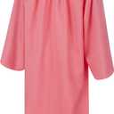 SAMDEEMI Unisex Adult Matte 2026 Graduation Gown and Cap Set with Tassel for High School and College Bachelor 12 Colors (Pink)