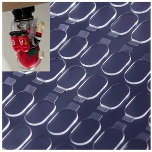 Clear Glue Dots Removable Sticky Tack, Waterproof Poster Putty Double Sided Dots for Party Decoration Picture (500, 0.31'' * 0.51'' Oval)