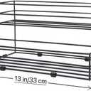 8 Bottles Coffee Syrup Rack Organizer, Coffee Syrup Stand Holder, 2 Tier Coffee Syrup Organizer for Coffee Bar Station, Wine Rack for Countertop, Bottle Display Shelf for Cocktail, Dressing
