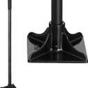 Steel Tamper 8"x8", Heavy Duty Ground Tamper Tool with 59 Inch Handle, Rubber Grip for Laborsaving Leveling Soil, Asphalt, Gravel Driveway and Dirt Compaction