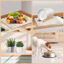 Sofort Stone Drying Mat for Kitchen Counter, Super Absorbent Foldable Dish Drying Mat, Gold White Marble Quick Drying Diatomaceous Earth Mats for Dishes, Pots, Utensils Large 24"16"