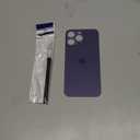 OEM Rear Back Glass Replacement for iPhone 14 Pro Max 6.7 inches with Reparing Toolkit and Pre-Installed Adhesive (Deep Purple)