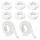 Eyelash Tape 8 Rolls Lash Tape for Eyelash Extensions, Flexible Super Thin, 0.5 Inch x 10 Yards, Easy to Tear, Perfect for Lash Extensions, Makeup, Salons DIY Beauty