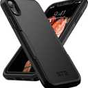 2 x NTG [1st Generation Designed for iPhone XR Case, Heavy-Duty Tough Rugged Lightweight Slim Shockproof Protective Case for iPhone XR 6.1 inch, Black