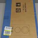 Zarbaco 2 Burner Electric Cooktop 120V, 1800W Radiant Electric Stove Top with Countertop & Built-in Design, 12 inch Knob Control Ceramic Cooktop with Safety Lock, 9 Level Power, 99 Min Timer - Plug in