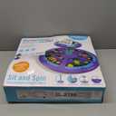 Dinosaur sit and Spin Toys for Toddlers 1-3, 360 Sit and Spin with LED & Music, sit n Spin Toys for Toddlers 2-4 Toddler Toy Age 2 3 4, Birthday Gifts, Big Kids Toy for 3 Year Toddler