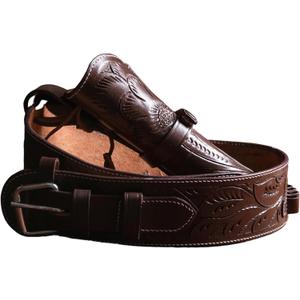 Hulara Full Grain Buff Leather 22 Caliber Plain Western Holster Heritage Rough Rider 22 Holster Western Gun Belt Heritage 22 Holster Cowboy Holster Wrangler Holster 22 Revolver Holster
