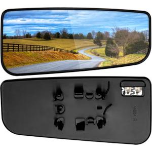 Passenger Side Mirror Replacement for Ford F150 2015-2020, F250 F350 F450 F550 2017-2020 - Lower Tow Mirror Glass, Right Towing Mirrors Glass with Power Heated