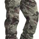 Men's Work Pants, Cargo Pants for Men, Straight Tactical Pants, Work Travel Casual Pant with Multi Zipper Pockets, Size 32