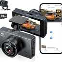 Dash Cam Front and Rear, Dash Camera for Cars 4K+1080, Dashcam Built-in WiFi, APP Control, 32GB Card Included, 3" IPS Touch Screen, 24H Parking Monitor, Night Vision, G-Sensor