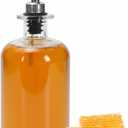 Yomjar 18 Oz Honey Dispenser Jars,Glass Maple Coffee Syrup Dispenser Salad Dressing Bottles for Coffee Bar,No Drip Honey Pot,Sugar Dispenser with Pour Spout,Olive Oil and Vinegar Bottles for Kitchen