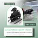 41C5141-1 41C5141-2 Garage Door Opener Trolley Fit for LiftMaster Chamberlain Sears Craftsman Belt Drive Garage Door Opener Trolley with Square Rail