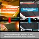 2019-2025 RAV4 Windshield Sun Shade Compatible for Toyota Rav4 LE,XLE,XSE Hybrid, 2021-2024 RAV4 Prime Custom-fit Foldable Sun Visor Window Sunshade with Storage Bag