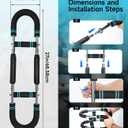 Twister Arm Trainer, Adjustable Power U Shaped Arm Trainer Bar for Men, 60-100lb Chest Exerciser for Women, Snaker Portable Spring Resistance for Home Workout Machine Equipment (Grey)