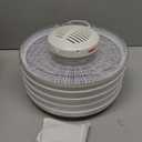 NESCO FD-37 Food Dehydrator, For Snacks, Fruit, Beef Jerky,White/Clear, 4 Trays