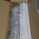 Delamu Adjustable Over the Door Pantry Organizer, 6-Tier Metal Pantry Organization and Storage for Kitchen, Hanging Spice Rack Seasoning Shelves, Cabinet Door Organizer for Easy Install, 16" (White)