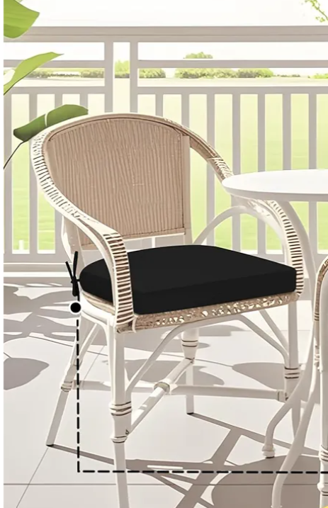 Chair Cushion for Dining Chairs with Ties and Removable Cover, Dining Kitchen Chair Pads with Non-Slip Bottom, High-Resilience Indoor Seat Cushions, 16'' x 16'' x 2'' Chair Cushion for Dining Chairs with Ties and Removable Cover, Dining Kitchen Chair Pads with Non-Slip Bottom, High-Resilience Indoor Seat Cushions, 16'' x 16'' x 2''