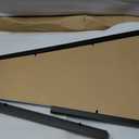 Lineshading Wooden Pennant Frame for 12 x 30 Inch Pennants,Black,2 Pcs