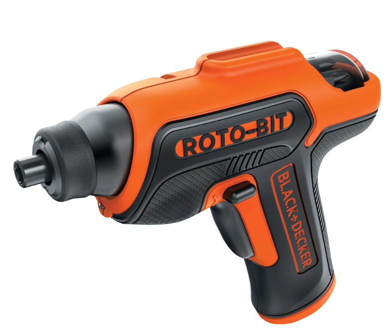 BLACK+DECKER 4V MAX Electric Screwdriver, Cordless, 180 RPM, 8 Bits