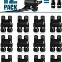 SUNVIE Fastlock2 Low Voltage Landscape Lighting Wire Connector Landscape Light Connectors Waterproof 12-18 Gauge Landscape Wire Connector for Outdoor Landscape Lighting Path Lights, 12 Pack