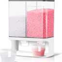 105 Oz Laundry Detergent Dispenser with Nail - Wall Mounted Scent Booster Beads Container, Softener Beads Storage, Rice Dispenser, Dry Food/Solid Grain Organizer