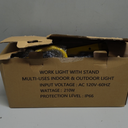 21000 Lumen Work Lights with Stand, 3 Adjustable Heads LED Work Lights, with Adjustable and Foldable Tripod Stand, Waterproof Lamp with Individual Switch with 6500 Kelvin Color Temperature (3-Heads)