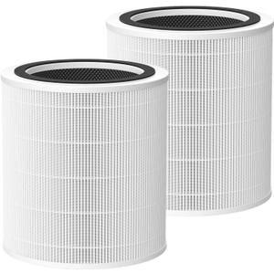 Core 400S Replacement Filter for LEVOIT Core 400S Smart Air Purifi-er, 3-IN-1 HEPA and Activated Carbon Filter, Compared to Part# Core 400S-RF(LRF-C401S-P-WUS), White (2 Pack)