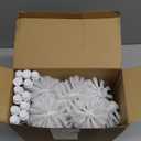 Mimorou 12 Sets Toilet Brushes and Holders Set White Toilet Bowl Brushes for Bathroom Scrub with Plastic Holders for Bathroom Cleaning Accessories