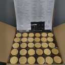 Glass Spice Jars with Label with Bamboo Lids 36 Pack Black Labels Set, 4oz Clear Empty Bottles Seasoning Organizer Jars with Shaker Lids, Small Square Airtight Spice Seasoning Containers Herb Storage