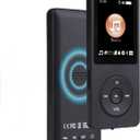 MP3 Player - Music Player with Bluetooth 5.2 HiFi Sound Shuffle Single LoopBuilt-in HD Speaker Voice Recorder Mini Design Ideal for Sport Supports up to 128GB TF Card-A3