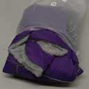 Doglay Dog Jacket Waterproof Dog Coat with Harness Built in, Christmas Puppy Winter Coat Reflective Turtleneck Puffer Snow Jackets for Small Medium Large Dogs (Purple)