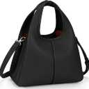 JQWSVE Women's Top Handle Handbag Small Satchel Bags Trendy Hobo Purse Crossbody Bag Faux Leather Shoulder Bag Satchel Purse