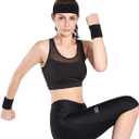 ONUPGO 3 Pack Sweatbands Sports Headbands for Men & Women,Cotton Headband Terry Cloth Sweatband for Tennis,Basketball,Football,Gym,Working Out - Moisture Wicking Elasticity (3 Black/Gray/White)