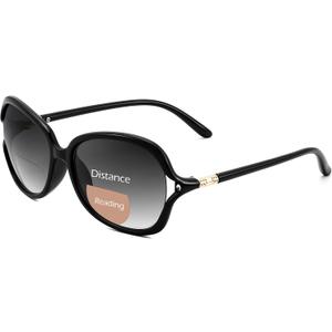 FEISEDY Fashion Bifocal - Reader Sunglasses, Butterfly, Blue Light Blocking Reading Glasses - UV400 Protection B0286