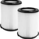 2 Pack VF 4000 Filter for Ridgid Shop VacStandard Wet/Dry Vacuum Filter Replacement Vf4000 Compatible with RIDGID Vacs Wet Dry 5-20 Gallon&6-9 Gallon Husky Vacuum-ridged Shop Vacuum Filter