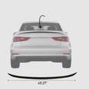 Rear Trunk Spoiler for Audi A3 S3 RS3 Sedan 2014-2020 Gloss Black