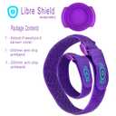 FreeStyle Armband 2 for Freestyle Libre 1 & 2 14 Day : up to 30" Inch Adjustable Flexible Transmitter Protection Sensor Cover - SENSOR SAVER - No More Adhesive Patches (PURPLE)