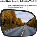 Passenger Side Mirror Replacement for Lexus RX330 2004-2006 RX350 2007-2009 RX400h 2006-2009 - Mirrors Glass, Right Side Rear View Mirror Glass with Power Heated