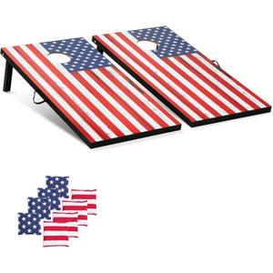 Cornhole Board Set Cornhole Games for Adults Portable Choose Regulation or Tailgate Size