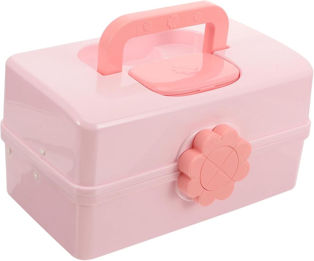 VALICLUD Box Portable Case for Storage Accessory Organizer Cute Jewelry Holder Desktop Cosmetic Holder Small Jewelry Case Jewelry Storage Container Accessories Hair Plastic Child