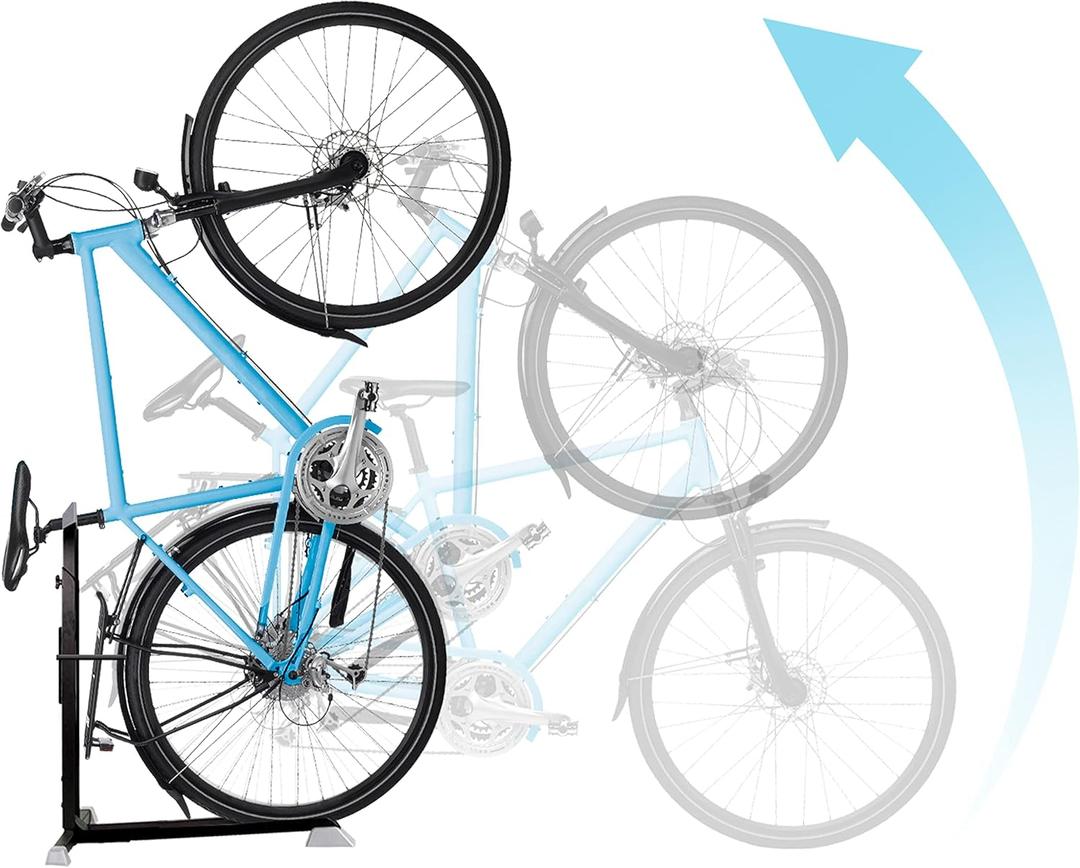 Bike Nook Bike Stand & Vertical Storage Rack The Original Vertical Bicycle Floor Stand for Garage Storage and Indoor and Outdoor use, Perfect Bike Accessories for Small Spaces with No Drilling Bike Nook Bike Stand & Vertical Storage Rack The Original Vertical Bicycle Floor Stand for Garage Storage and Indoor and Outdoor use, Perfect Bike Accessories for Small Spaces with No Drilling