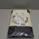 BeeGreen Initial Canvas Tote Bags Personalized Birthday Gift for Women Friends Mother Mom Embroidery Monogram Bags with Leather Handle Inner Zipper Pocket N (White and Black)