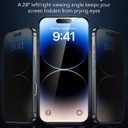 ESR 3 Pack for iPhone 15 Pro Privacy Screen Protector, Anti-spy Tempered-Glass Privacy Screen Protector with Flawless Fit Tray, Micro-curved Edges, Case Friendly