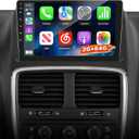 NHOPEEW 9 Inch Touchscreen Android 13 Head unit - Wireless CarPlay & Android Auto/WiFi/EQ/GPS + AHD Backup Camera for Dodge Grand Caravan 2011-2020 and Chrysler Grand Voyager 2011-2015, [EQ] 4 Core 2+64G